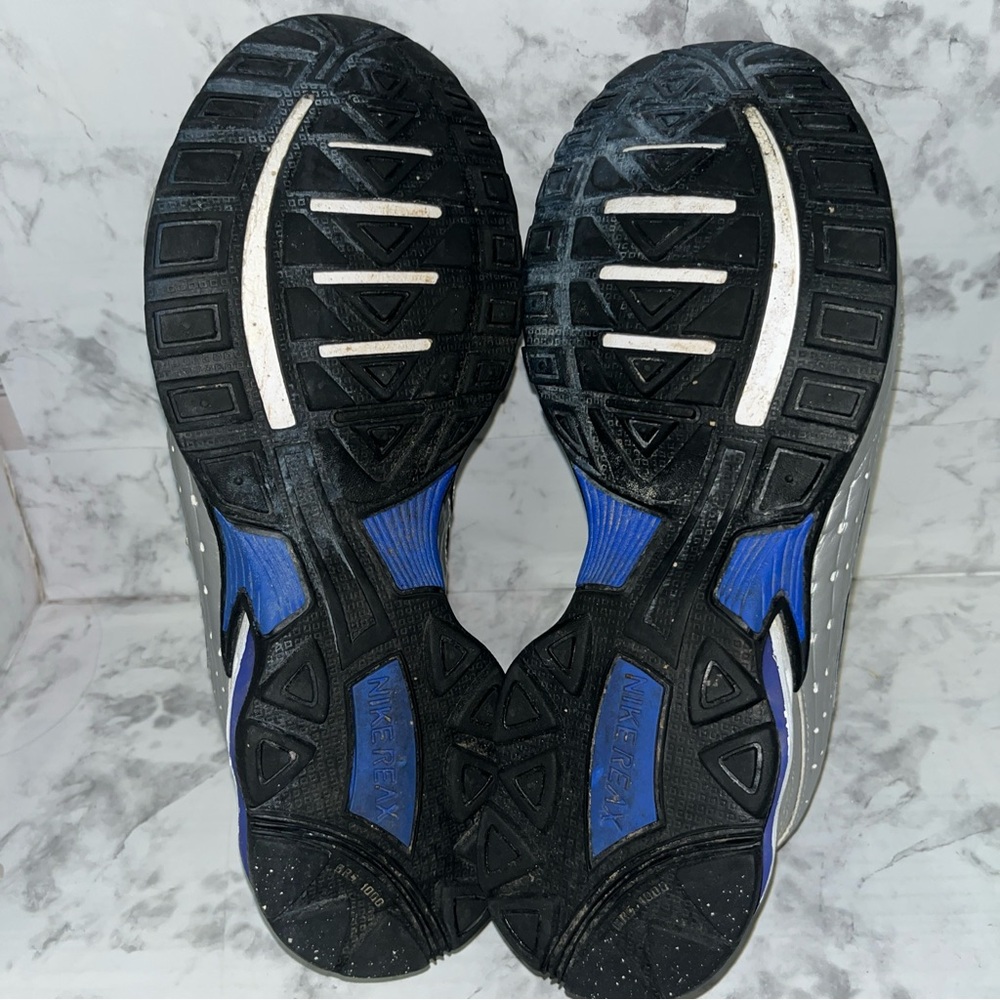 Nike Reax Athletic Training White Silver Blue Mens Size 7.5 Sneaker Shoes - Picture 6 of 7